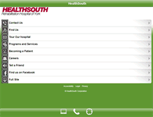 Tablet Screenshot of healthsouthyork.com